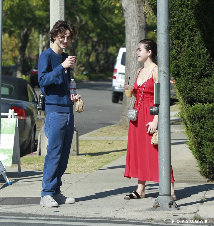 Timothée Chalamet and Kiernan Shipka Grab Coffee in LA | POPSUGAR ...