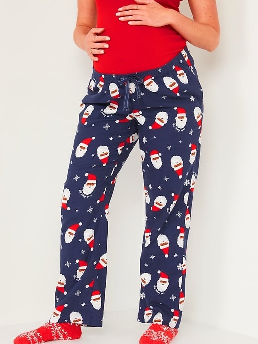 Old Navy Maternity Holiday Flannel Pajama Pants | Best Holiday Pajama ...