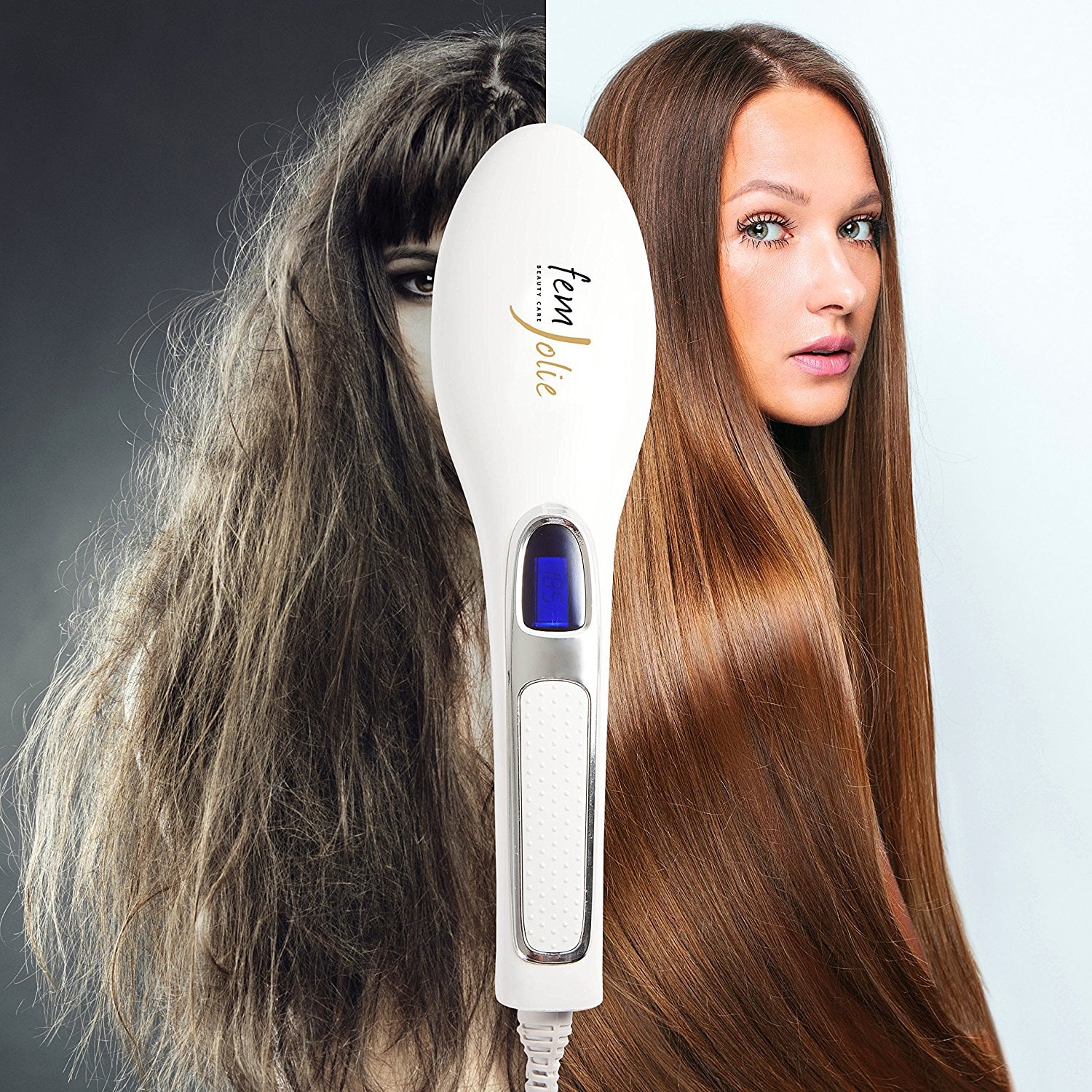 Be she hair straightener brush Clearance