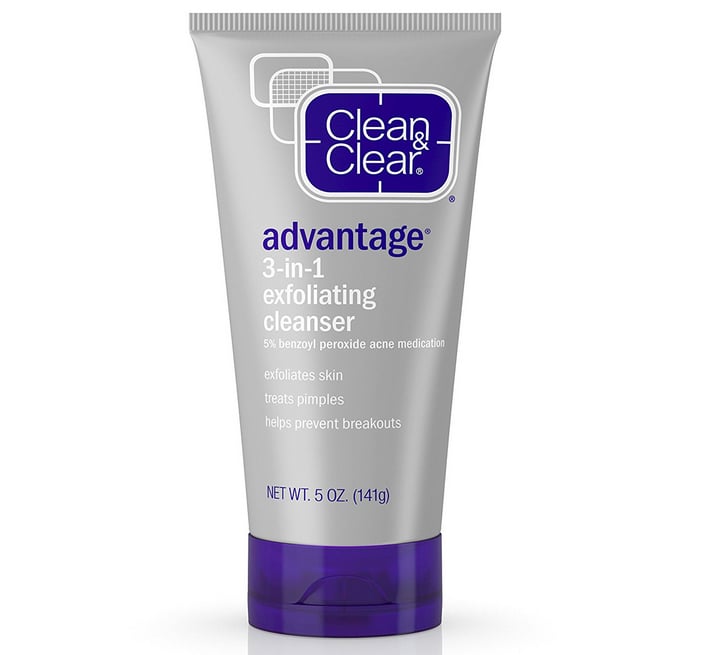 Clean & Clear Advantage 3In1 Exfoliating Facial Cleanser Best