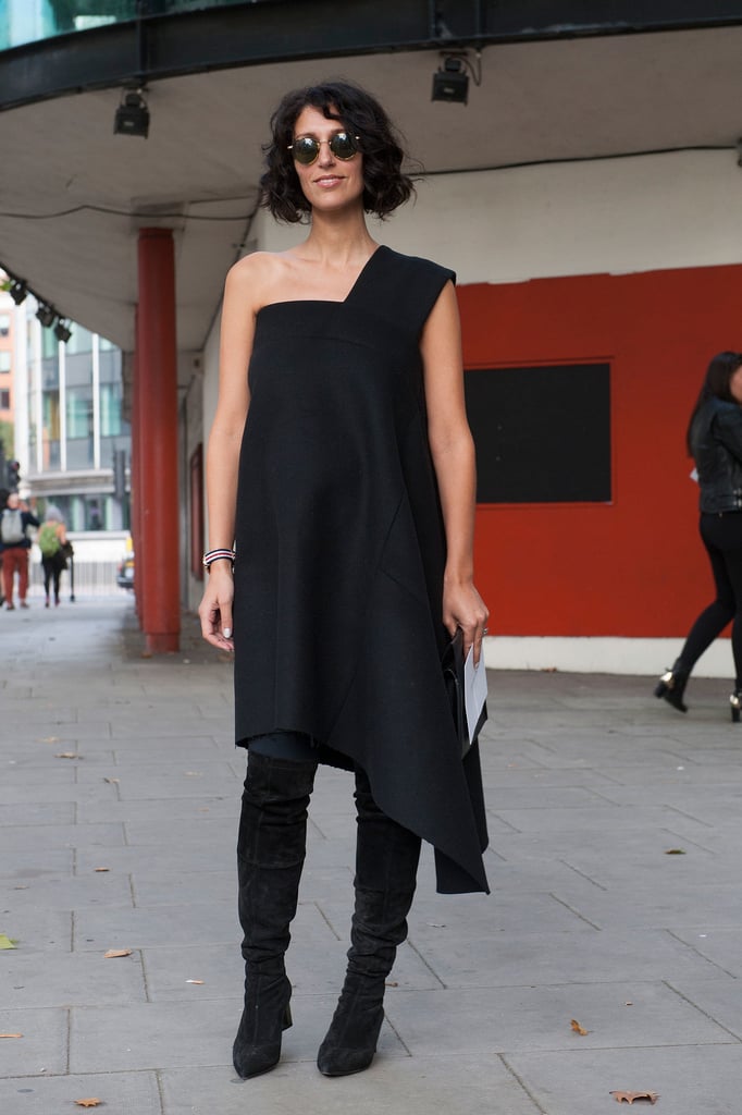 Make any LBD Fall ready with a great pair of over-the-knee black boots.