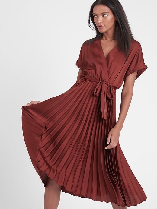 Banana Republic Pleated Midi Dress Best Midi Dresses From Banana   Banana Republic Pleated Midi Dress 