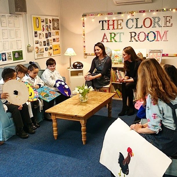 Kate Visited Students in the Clore Art Room