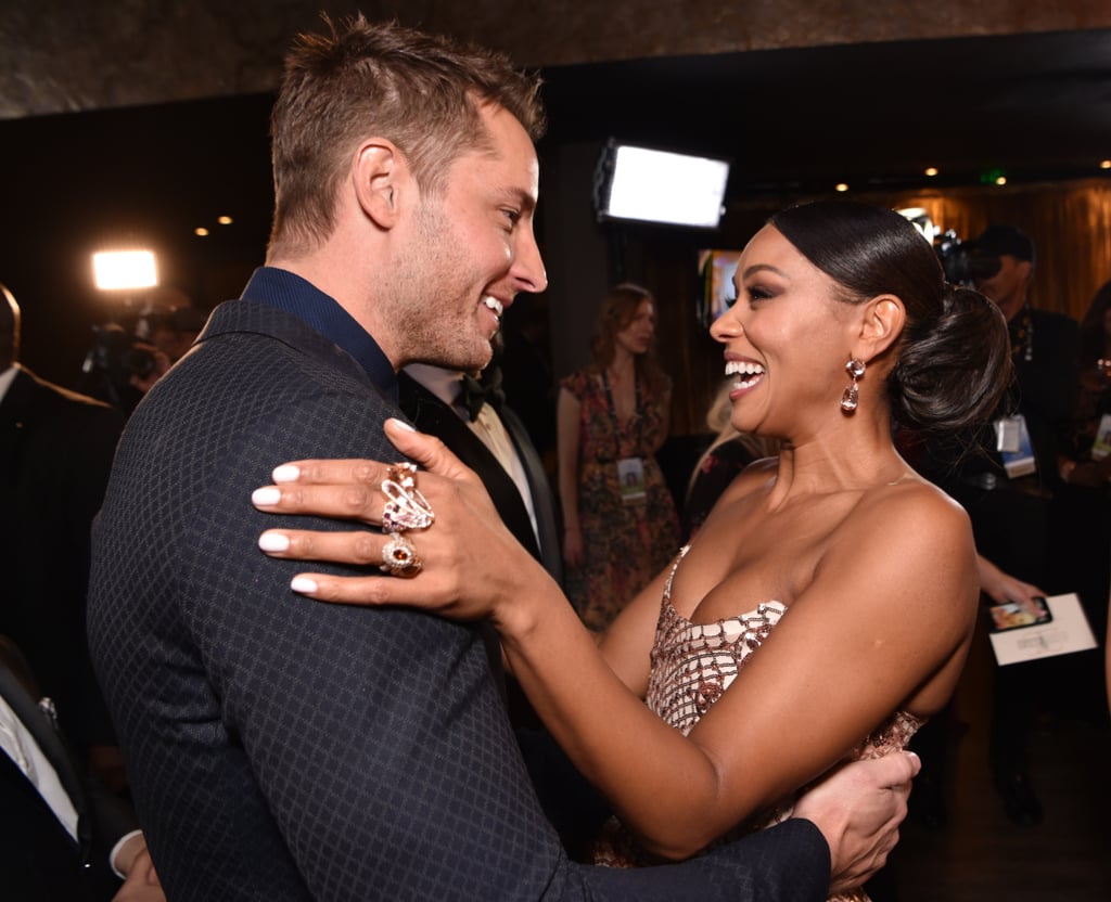 Pictured: Justin Hartley and Melanie Liburd