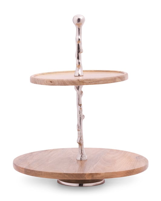 2 Tier Wooden Tray Best Organisation Products From Tj Maxx