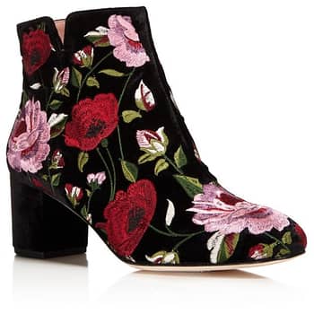 Rosie Huntington Whiteley Christian Louboutin Floral Boots