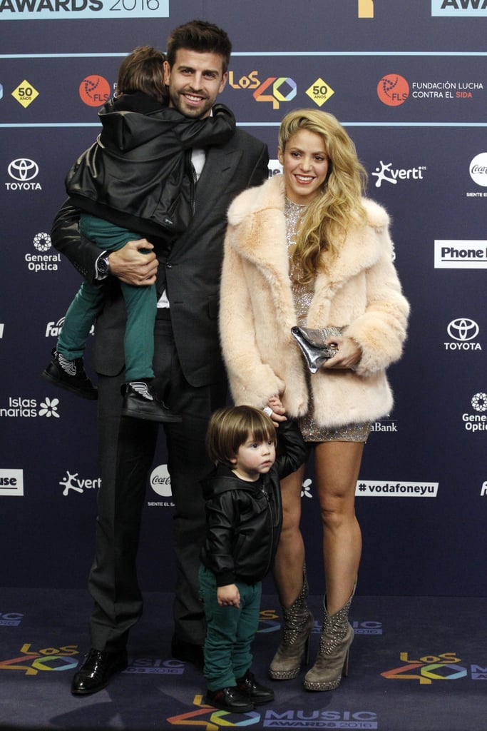 Shakira and Her Kids at Los 40 Music Awards 2016