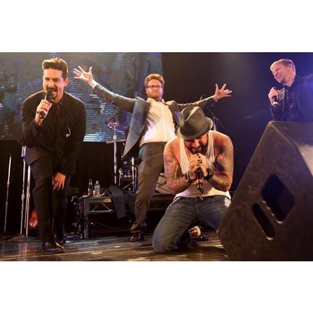 The Backstreet Boys Took To Their Instagram To Promote Seth Rogen S Cute Costars Fatherly Love And Model Mayhem Round Out The Week S Celebrity Candids Popsugar Celebrity Photo 36