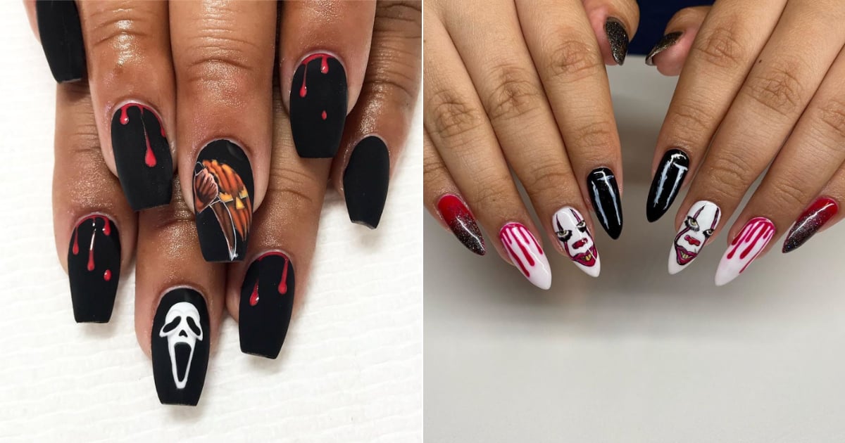 6. "Scream" Inspired Nails - wide 2