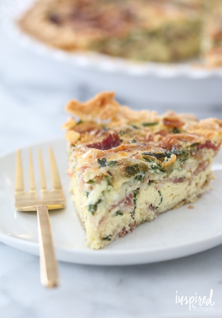 Spinach, Bacon, and Swiss Quiche