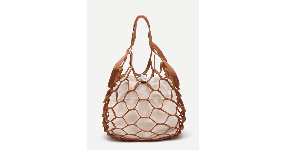 Shein Net Tote Bag How to Wear the Grocery Bag Trend POPSUGAR Fashion Photo 9