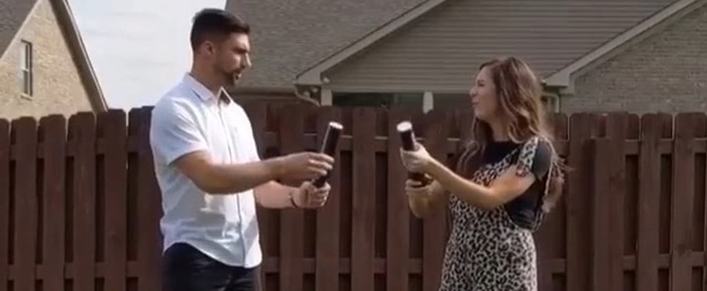 This Couple Did a Powder Cannon Gender Reveal, and We're Guessing Dad Has Regrets