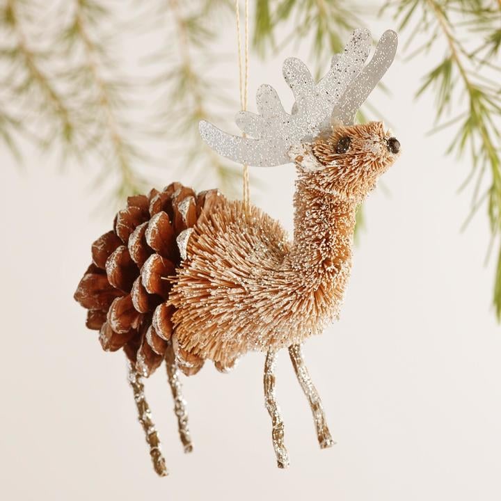 Bottlebrush Reindeer Ornaments