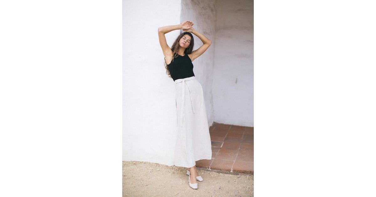 OZMA Venice Wrap Skirt | How to Wear a Puffy Sleeve Top | POPSUGAR