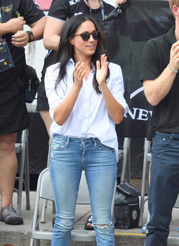 Yes, Meghan Markle's "Husband Shirt" Was an Engagement Hint