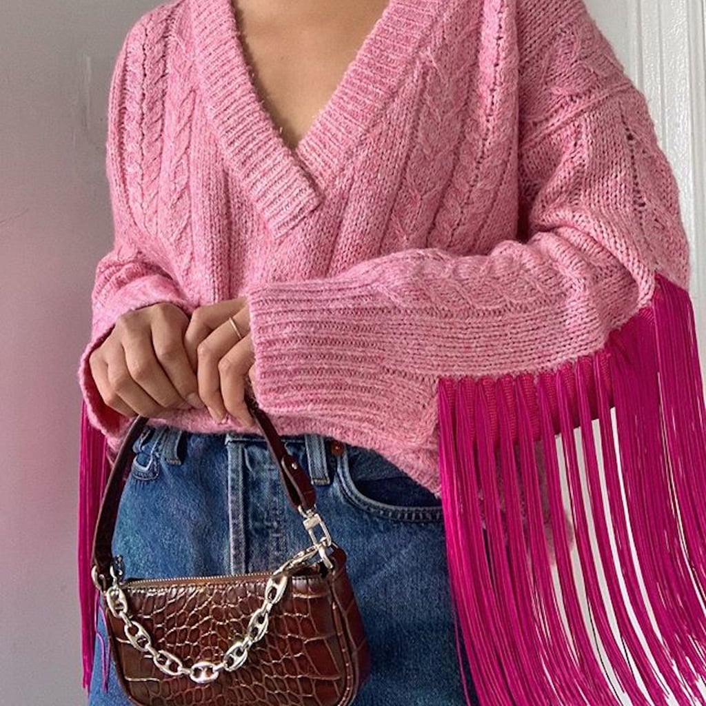 line and dot jasper fringe sweater