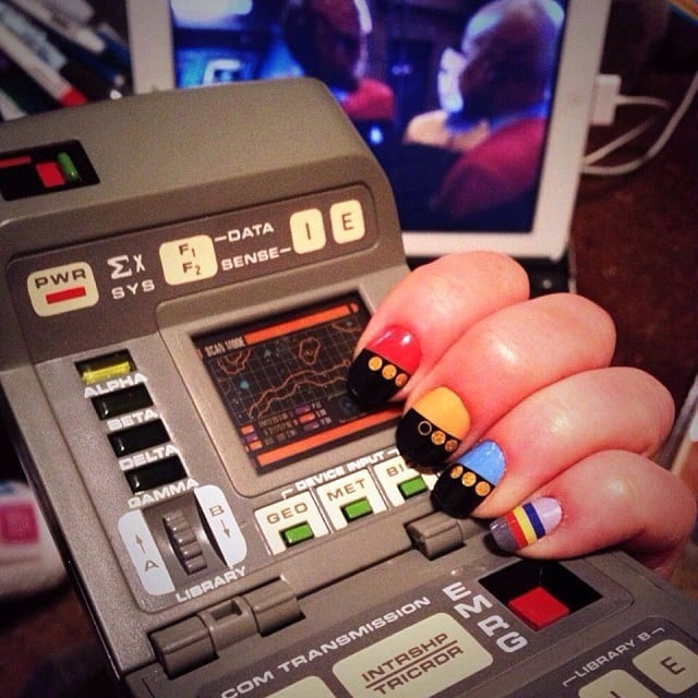 If the Enterprise allowed fabulous manicures as part of the uniform, you can bet the Make It So Nail Wraps ($10) would be regulation. Rep the colors of a specific Star Trek uniform as an accent nail, or wear 'em all for team spirit.