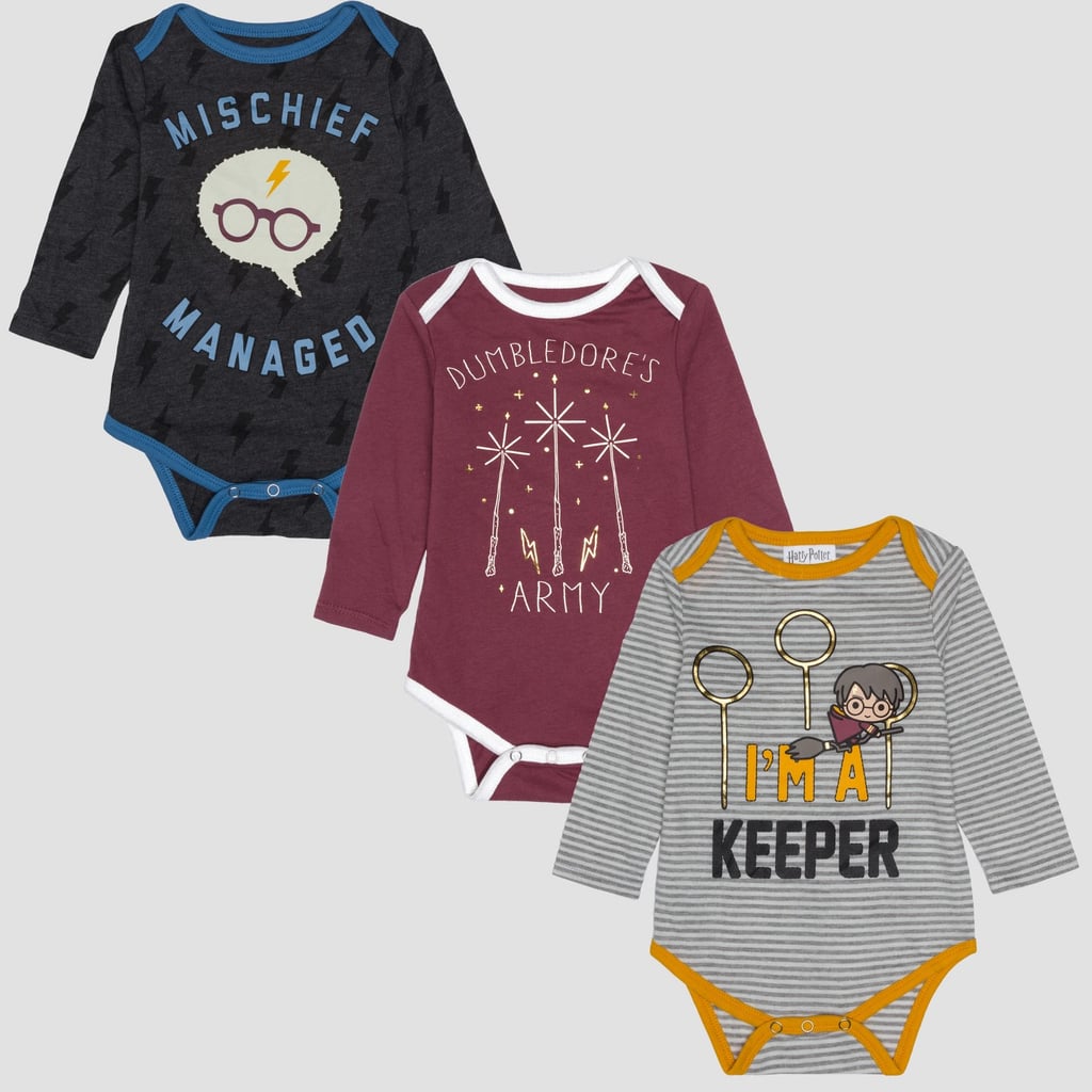 Harry Potter 3-Pack of Long-Sleeve Bodysuits