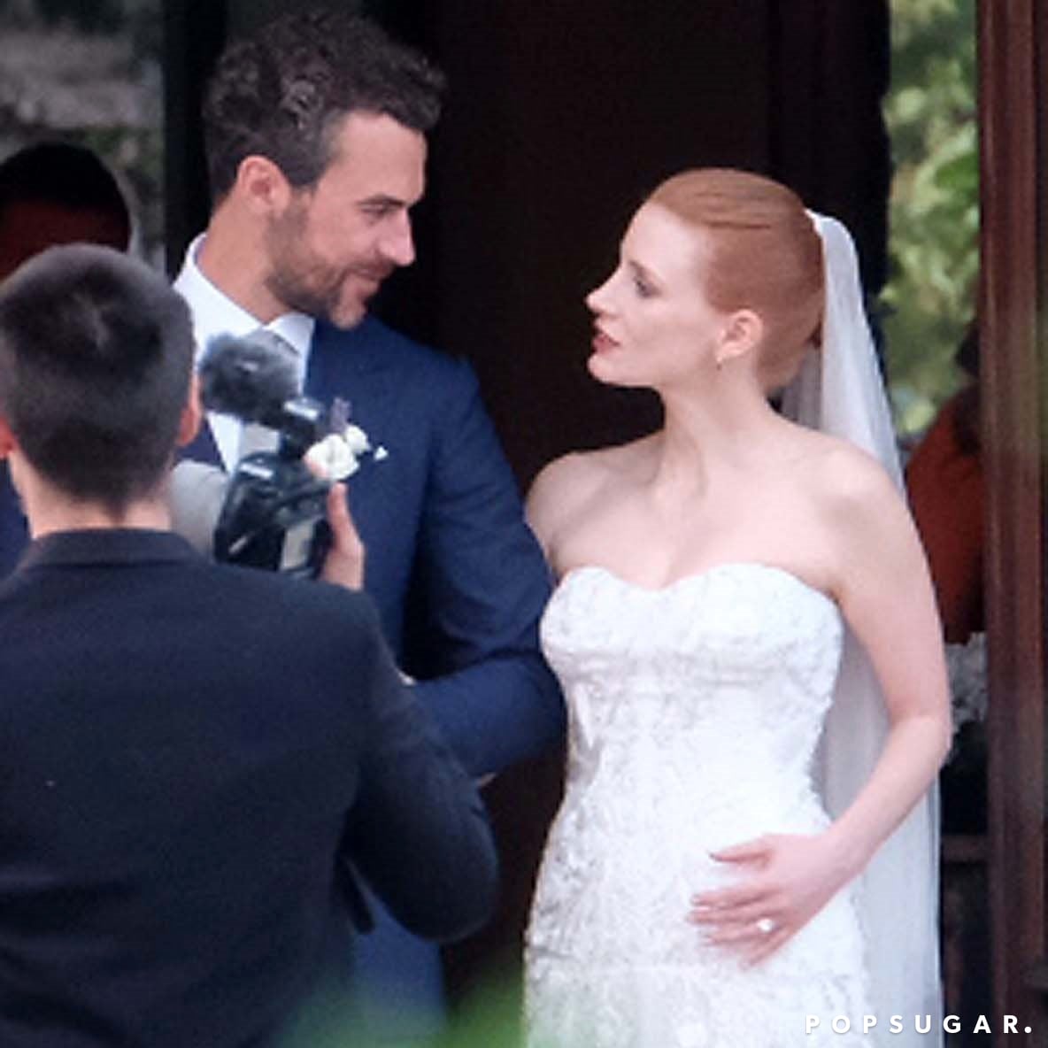 Jessica Chastain Wedding Pictures Popsugar Celebrity