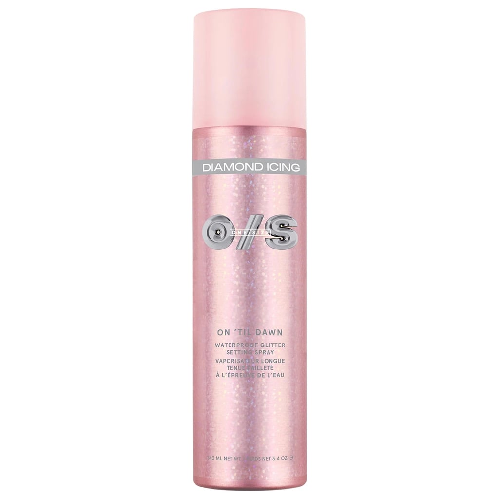 One/Size On 'Til Dawn Diamond Icing Glitter Waterproof Setting Spray ($36)
Recreating a silver space alien? Channeling your inner Tinker Bell? This setting spray is loaded with a heavy silver sparkle. Use it as a final step to lock in your face makeup or all over your body for a head-to-toe effect.