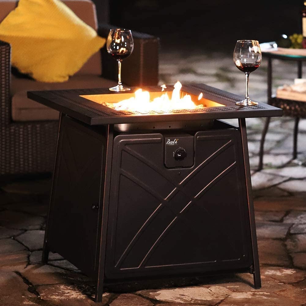 BALI OUTDOORS 28" Gas Fire Pit Table