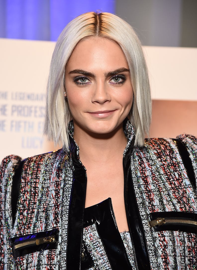 Cara Delevingne's Sleek Long Bob, 2017