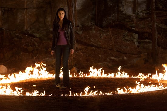 Elena's problems are rarely run-of-the-mill issues — such as finding herself in a ring of fire.