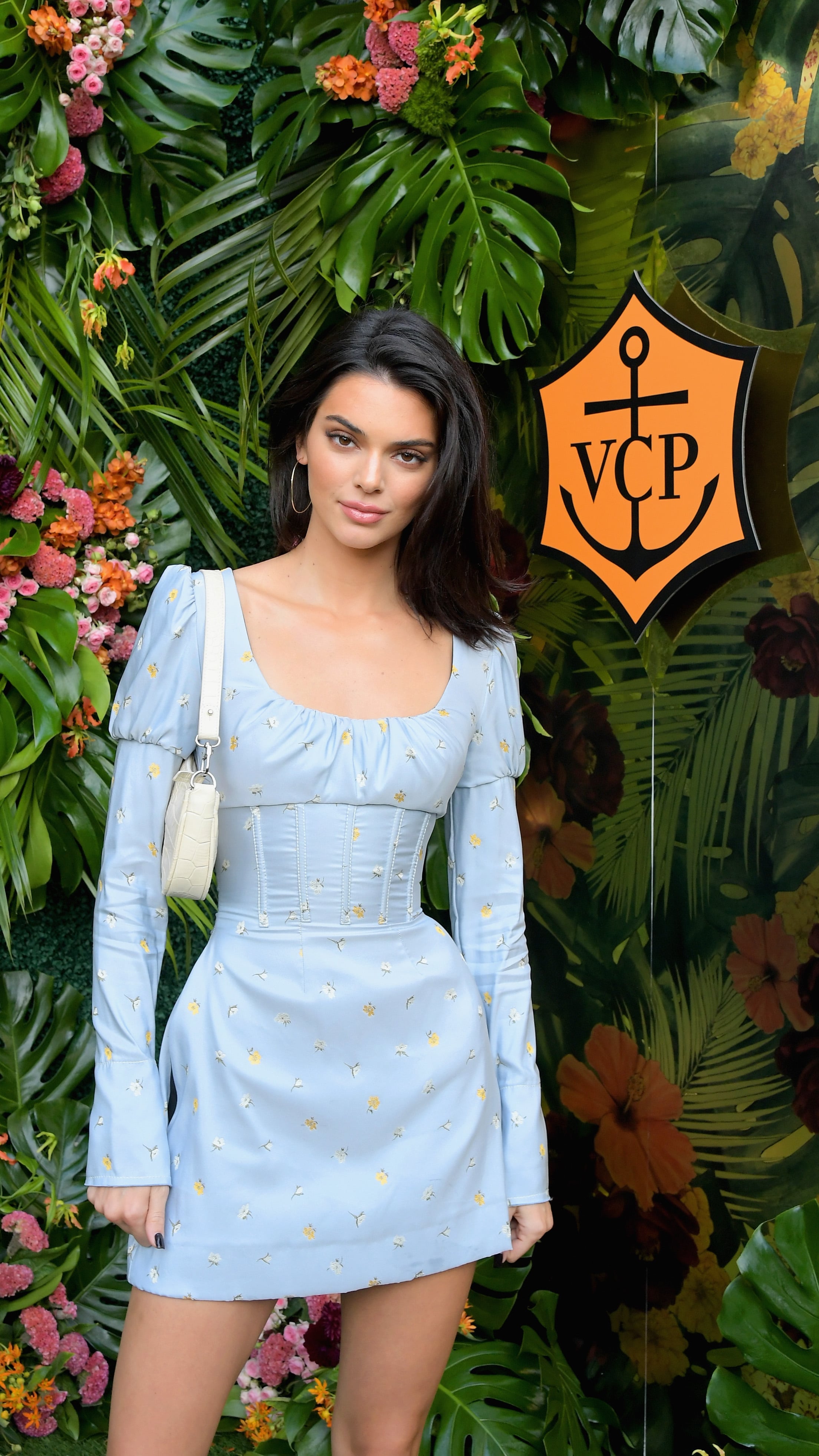kendall jenner blue corset dress Throwback to when Kendall Jenner stepped into her prered carpet moment for  the Oscars in Chanel. A dreamy powder blue gown that hugs the body  perfectly, detailed with delicate floral embellishments and