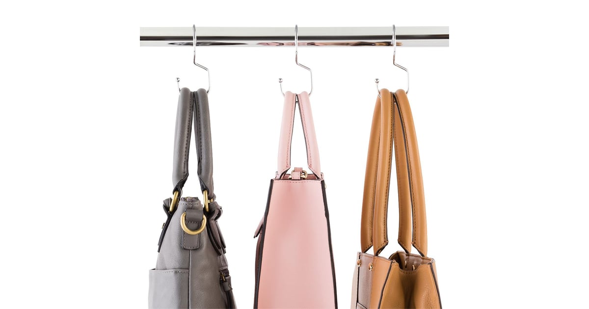 Chrome Metal Purse Hanger Acrylic Purse Hangers From The Home Edit