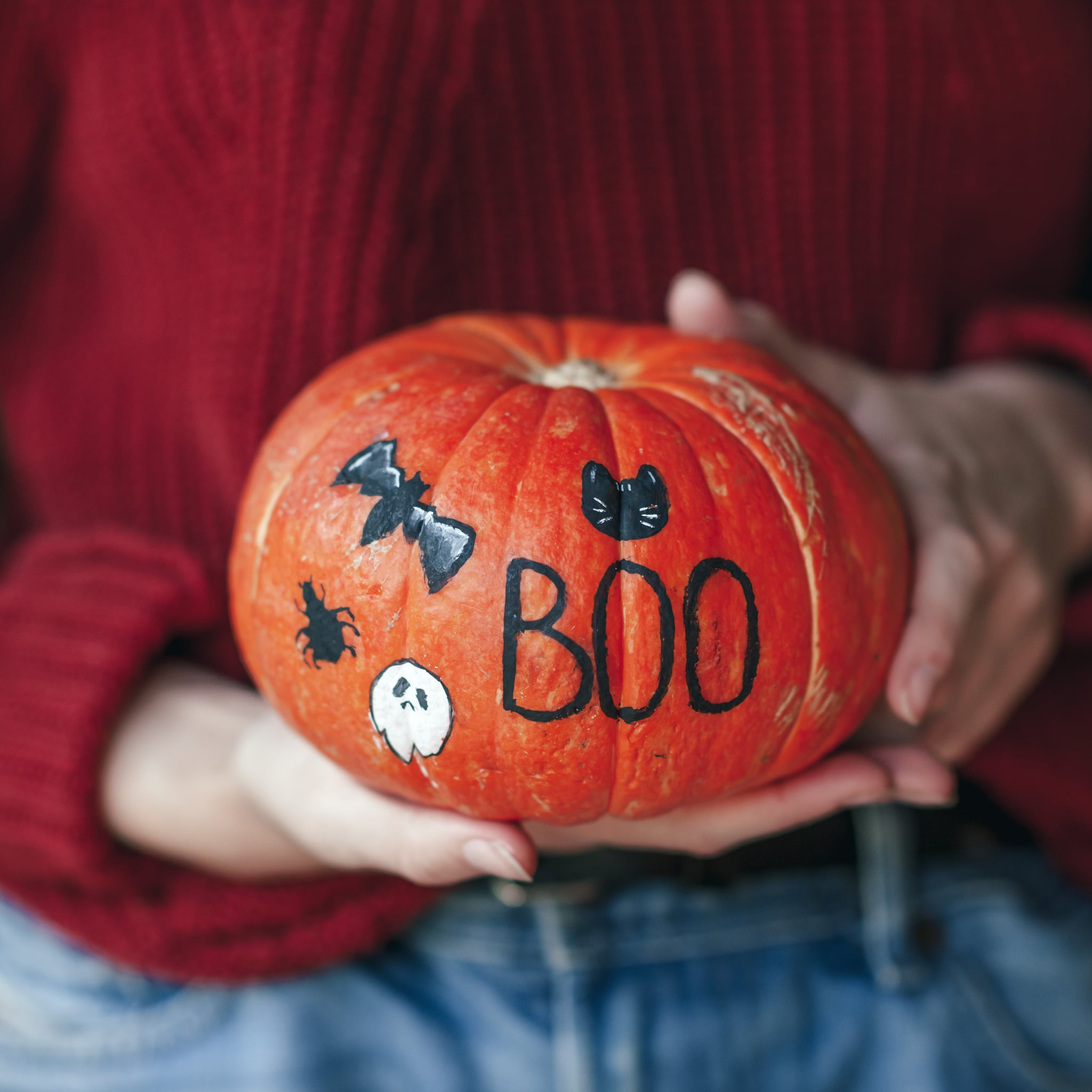 Cute Painted Pumpkin Faces