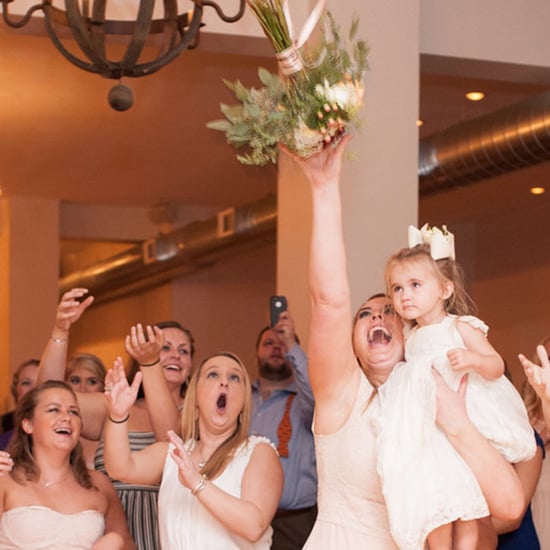 Catching the Bouquet at a Wedding