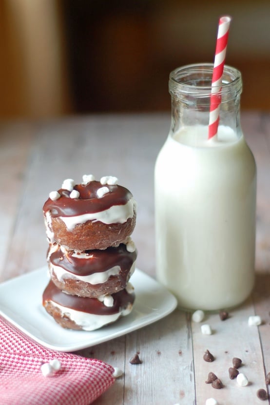 Mini Hot Chocolate Doughnuts