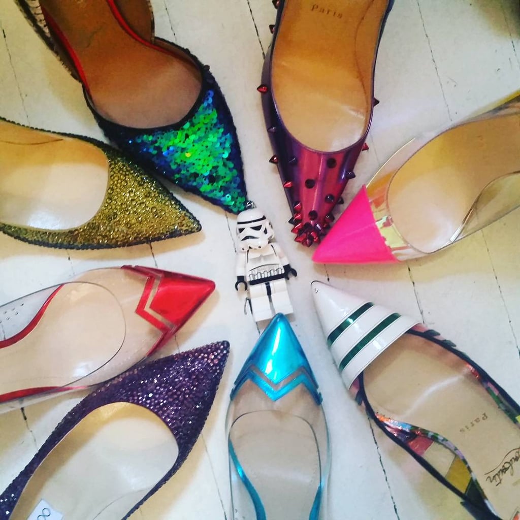 "Shoes for the Galaxy Far Far Away. #Thunder helpin with #starwars preppin. #ForceFriday @starwars #theforceawakens."