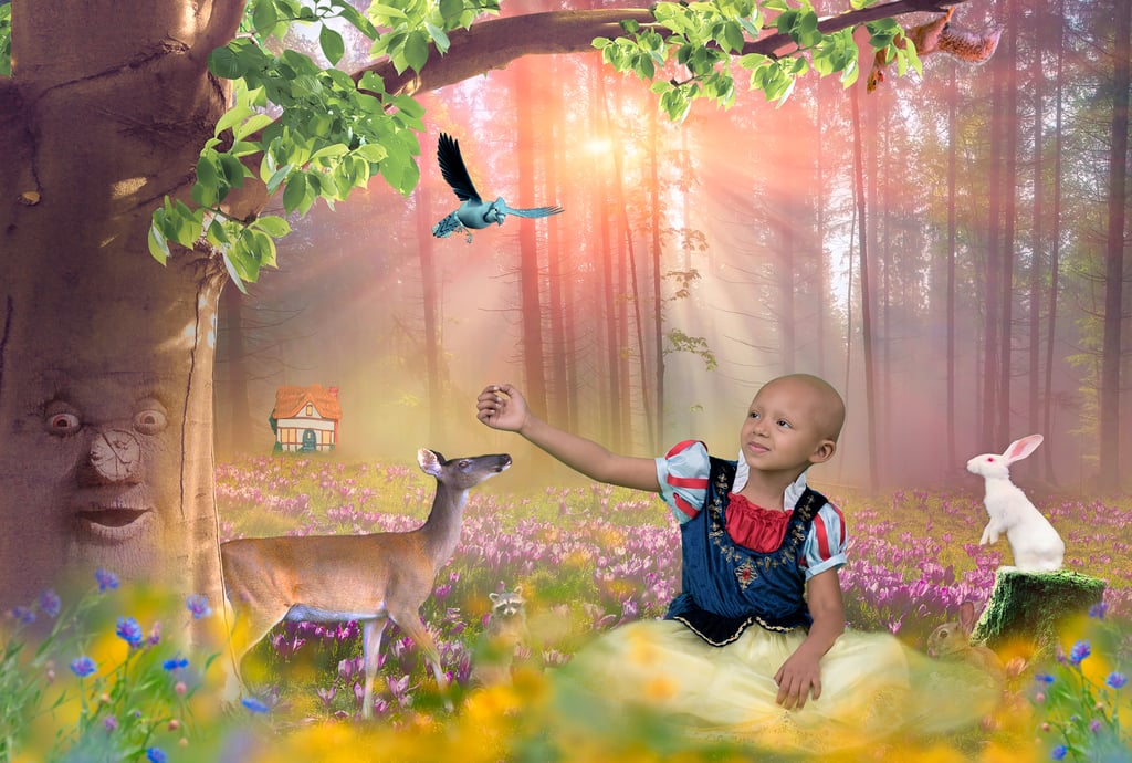 Arianna Dressed as Snow White Enjoying the Sunshine