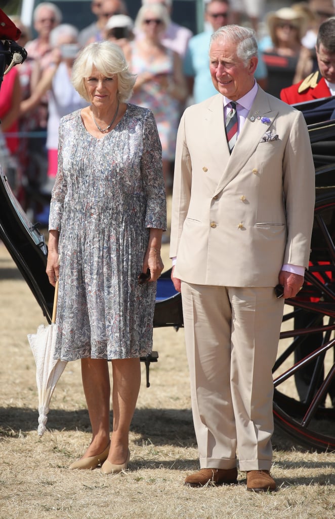 The pair honeymooned in Scotland, at Birkhall on the Balmoral estate, where they both enjoy spending time.
Throughout all their scandals, many feel the two are perfect together. Santa Sebag Montefiore, who grew up with both Camilla and Diana, once told Vanity Fair, "They like all the same things. They love the countryside and countryside pursuits. They love Scotland. They love the ballet, theater, and opera. The dynamic between them is perfect."
According to British royal biographer Penny Junor, Camilla brings out the lighter side of Prince Charles. "She has given Charles belief in himself that he's never had before, and that has made him much more likable and therefore much more popular. And popularity is vital in a modern-day monarch," Junor writes. "He's no longer angst-ridden and tortured; he's relaxed, he's humorous, he's teasing and he looks happy.... The public wants to engage with him again. And she has made that happen."
Despite how their mother felt about Camilla, Prince William and Harry have grown to love and accept her as their stepmother.
When Prince Charles and Camilla are not preforming royal duties and attending charity events, they enjoy spending their time spoiling the eight grandchildren they have between them.