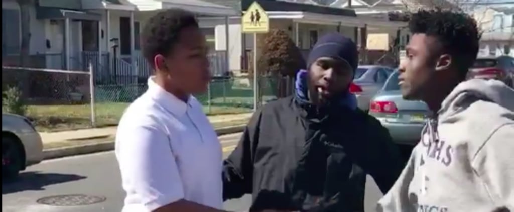 New Jersey Man Breaks Up Teenage Fight Video