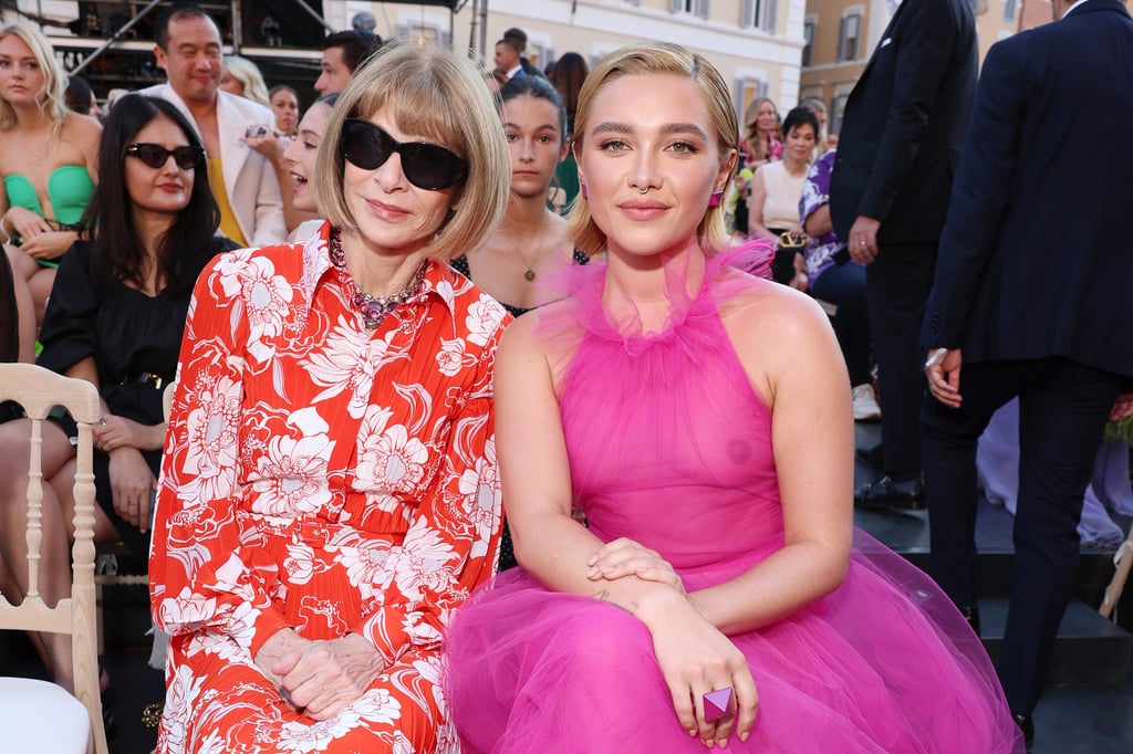 Florence Pugh at the Valentino Couture Show