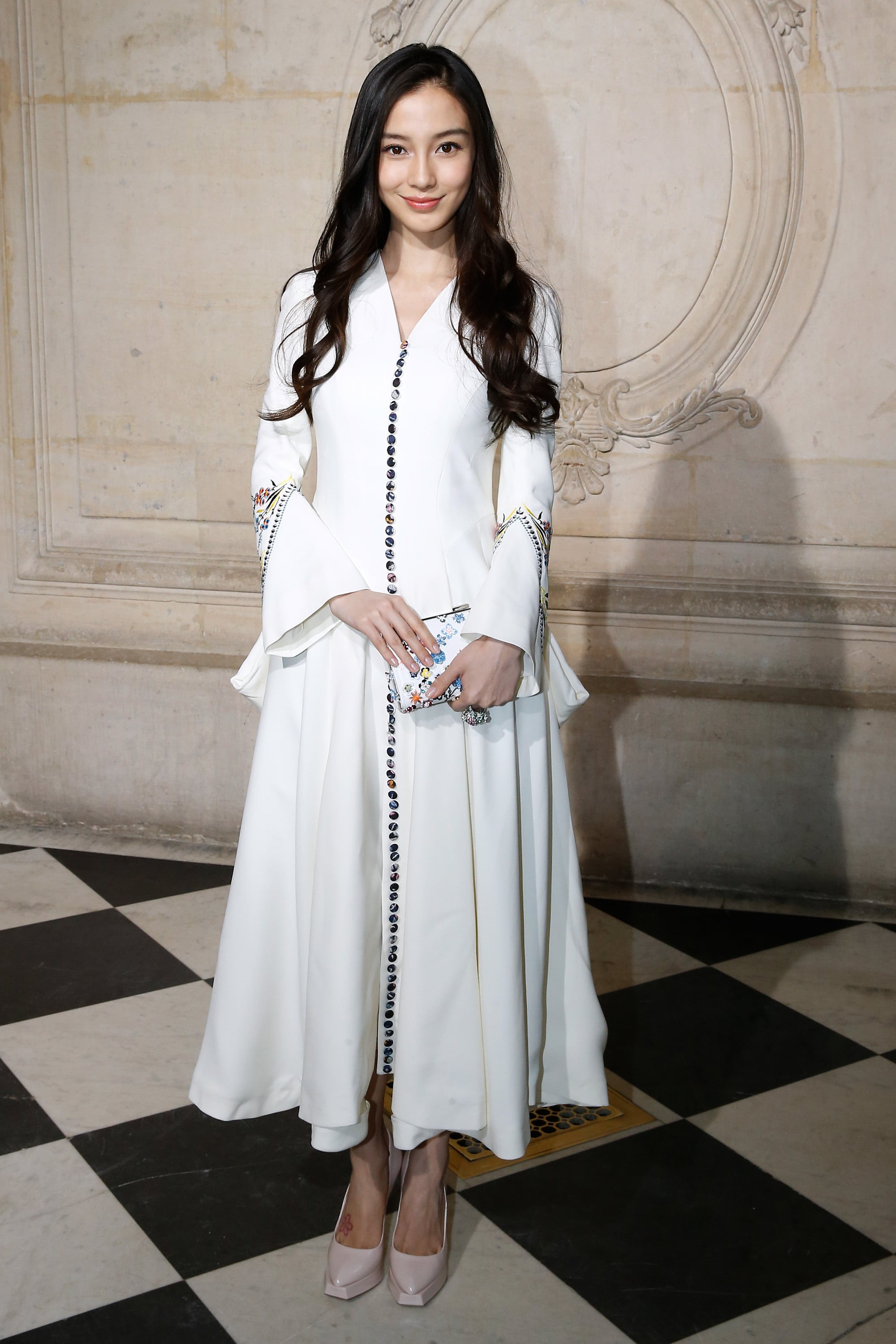 Bell Sleeves And Buttons Make For A Crisp Victorian Inspired Look Angelababy Is A Chinese Superstar Who Could Give Kim Kardashian A Lesson In Style Popsugar Fashion Photo 26