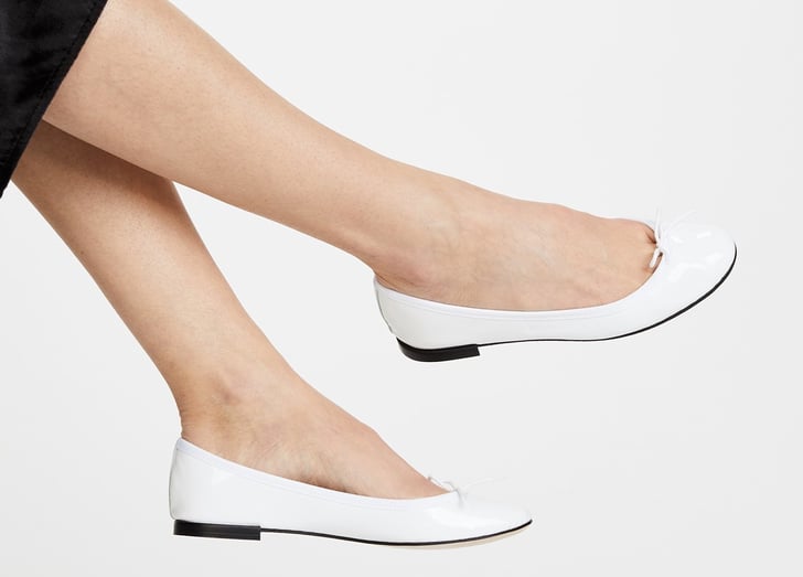 white flats in store