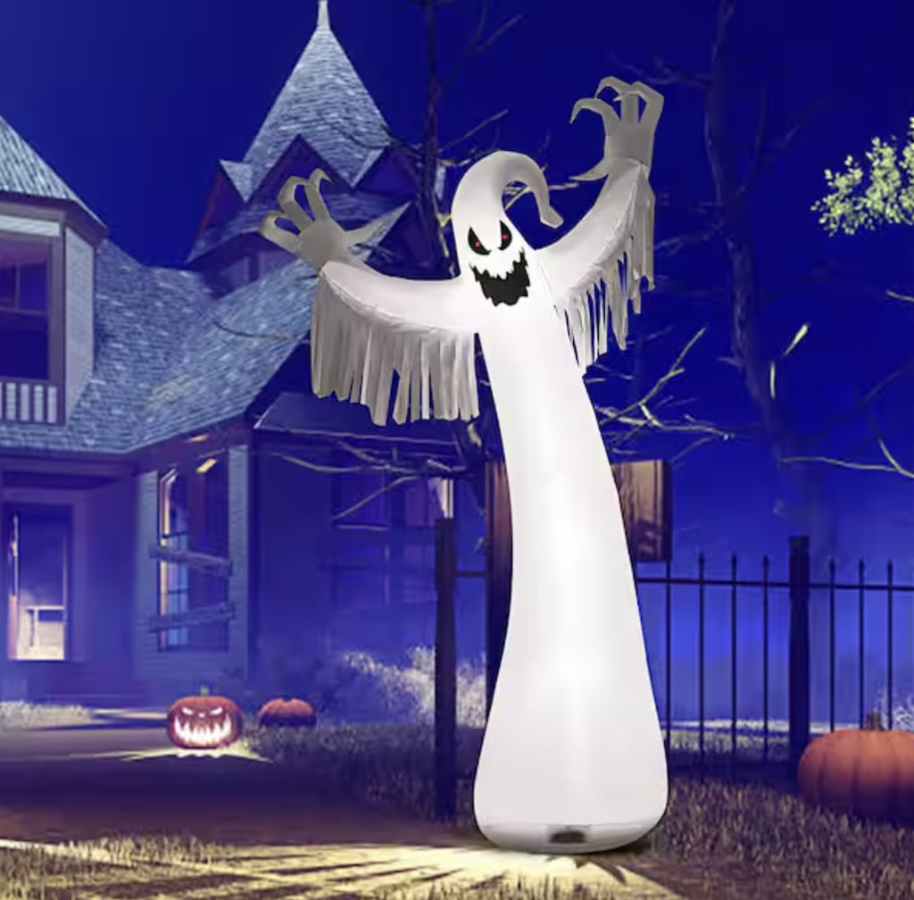 Costway 12 ft. Halloween Inflatable Blow Up Ghost ($55)
A simple "Boo!" doesn't even begin to cover the actual terror this 12-foot inflatable ghost will unleash onto your guests with its scary-looking claws. Stakes, tethers, and a fan are all included to help you bring this ghost to life.