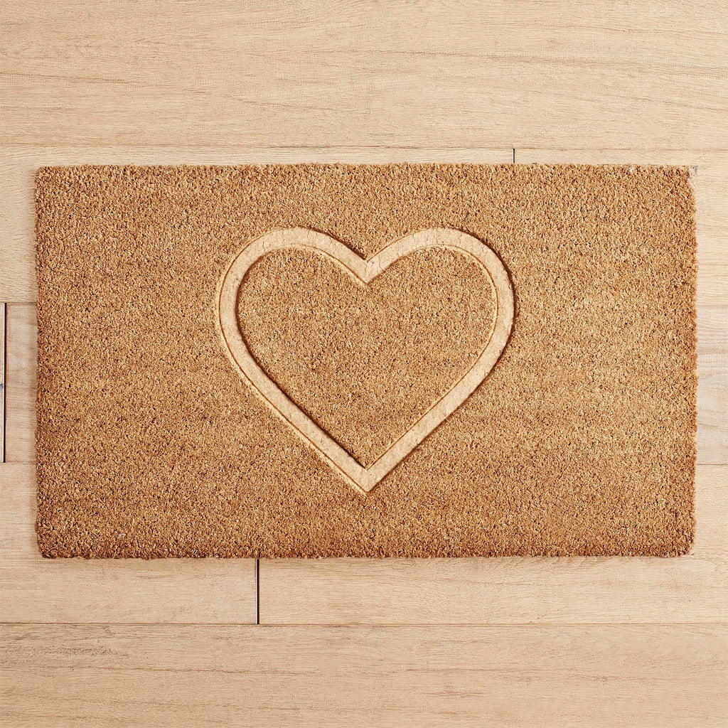 Embossed Heart Doormat