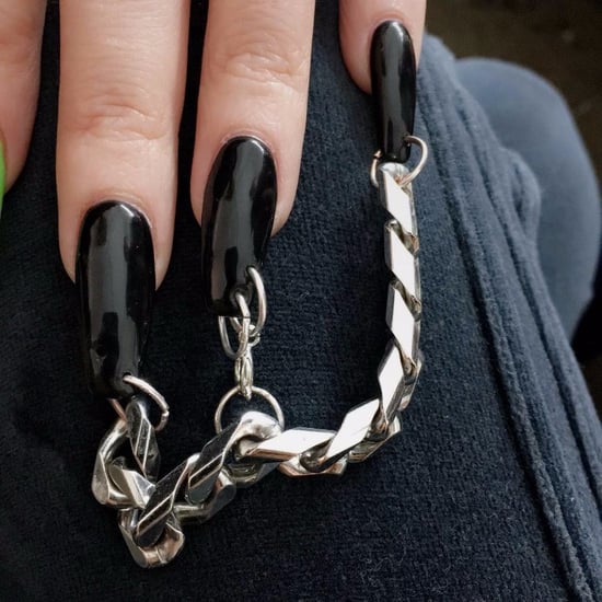 Kim Kardashian With Pierced Nails | January 2017