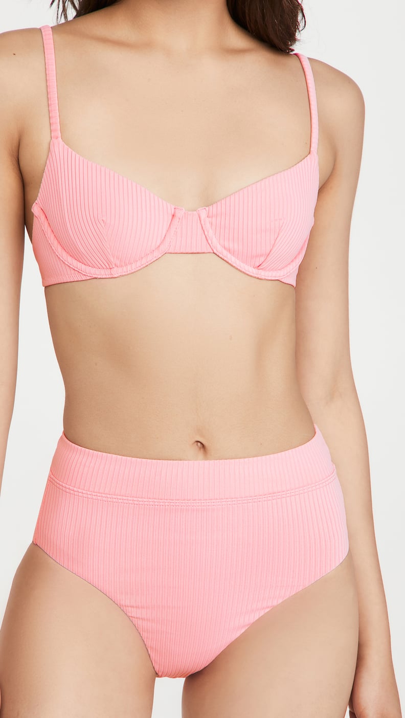 Madewell Second Wave Ribbed Underwire Bikini Top