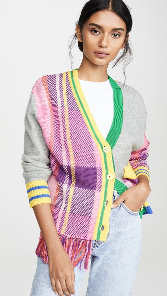 Mira Mikati Plaid Combo Cardigan