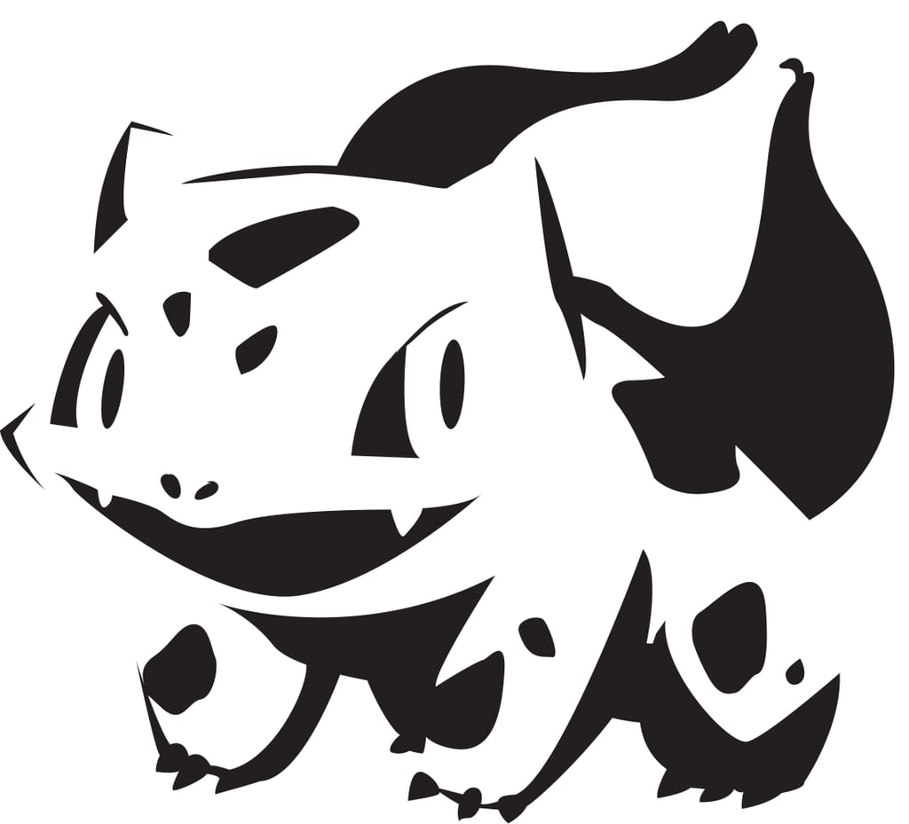 Pokémon Pumpkin Stencils: Bulbasaur