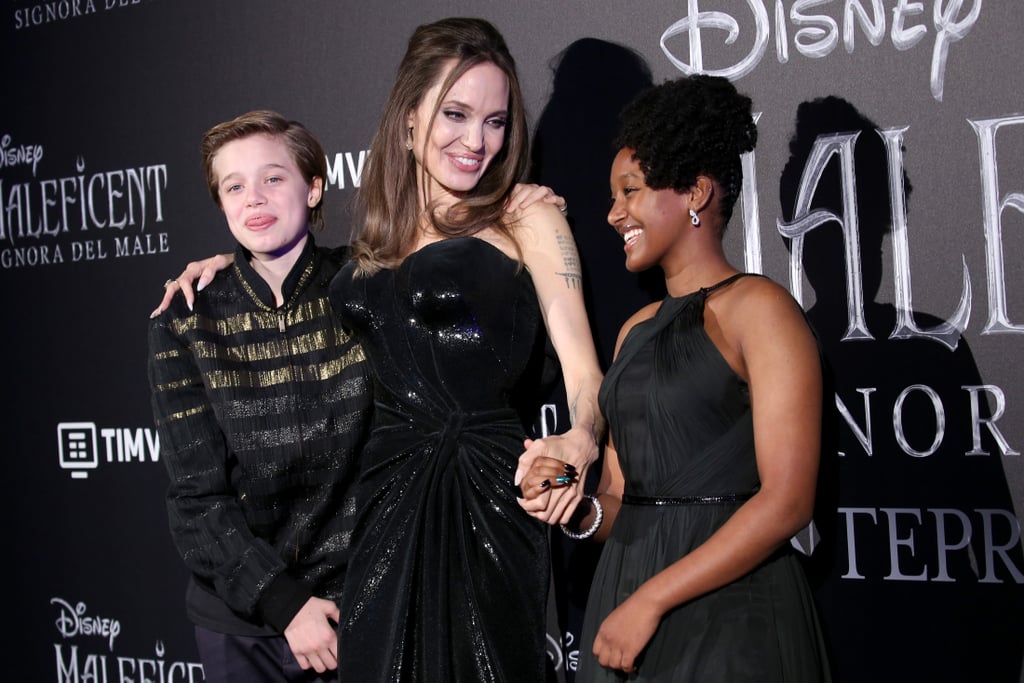 Angelina Jolie and Her Kids Maleficent 2 Press Tour Photos