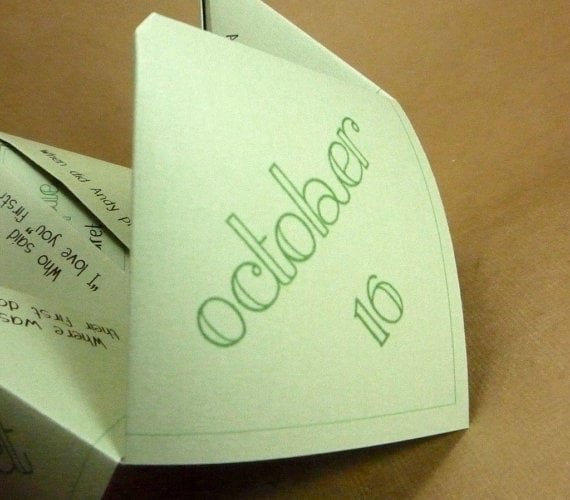 Mad Lib cootie catcher
