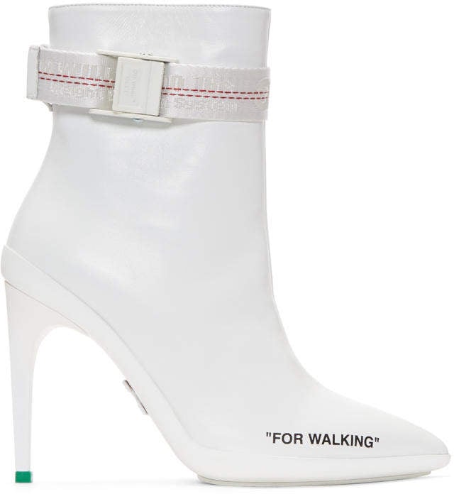 off white boots for walking
