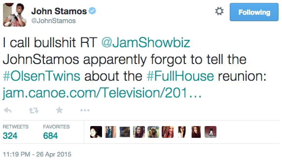 First, he called "bullsh*t" on the Olsen twins.