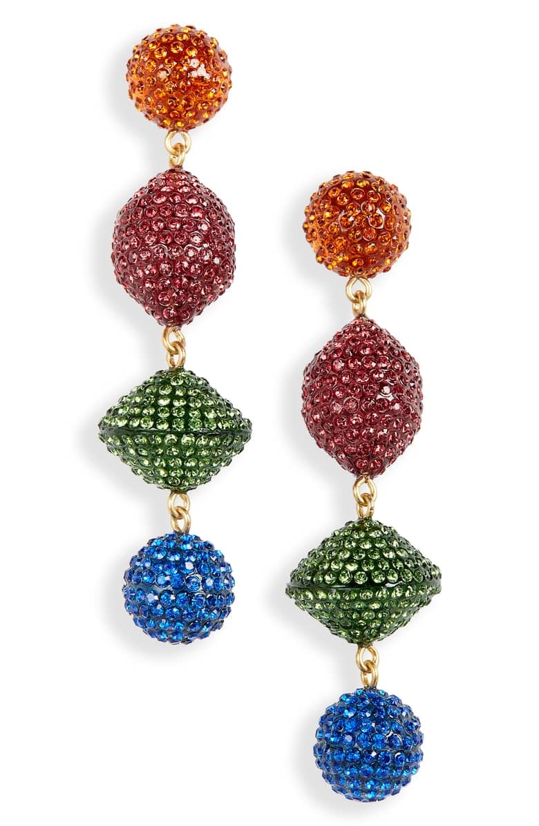 J.Crew Pavé Resin Statement Earrings